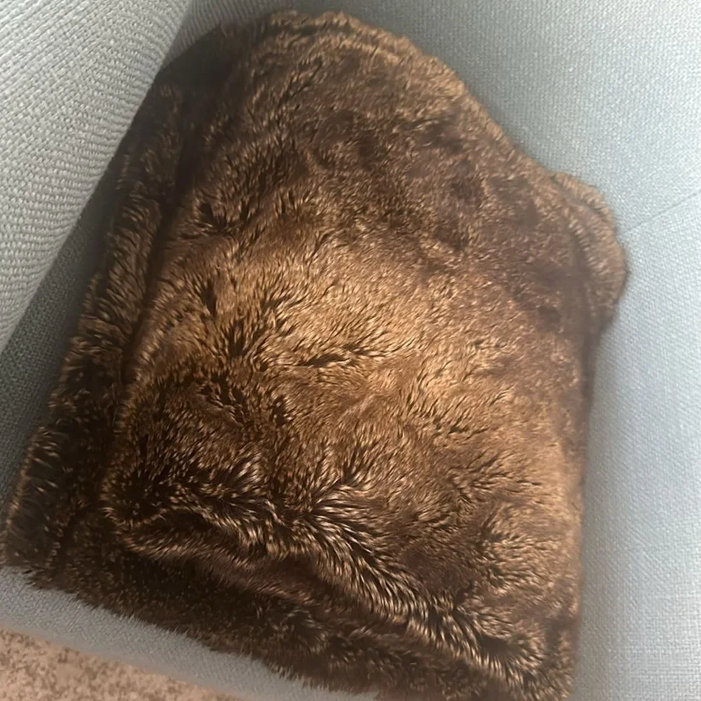 Ballard Design Lush Faux Fur Throw
